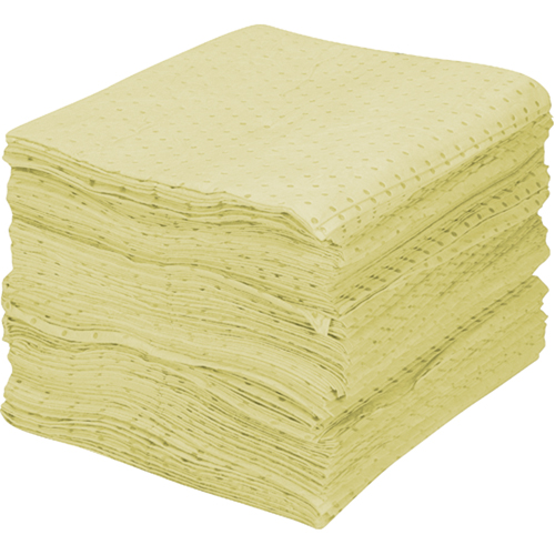 Premium Fine Fiber Sorbent Pads, Hazmat, 15" x 17", 30 gal. Absorbancy We Share Industrial Supply