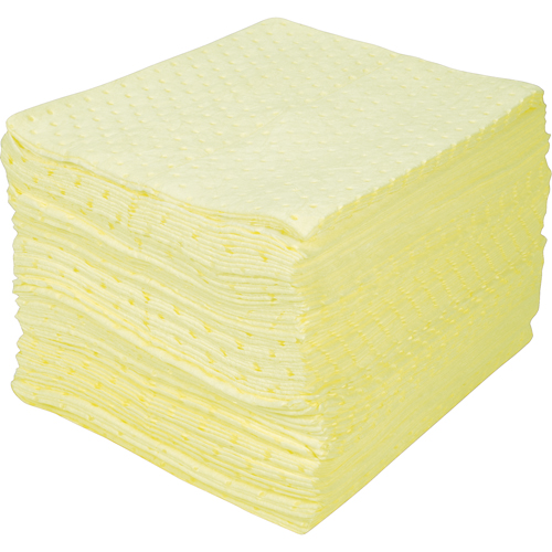 Premium Bonded Sorbent Pads, Hazmat, 15" x 18", 30 gal. Absorbancy We Share Industrial Supply