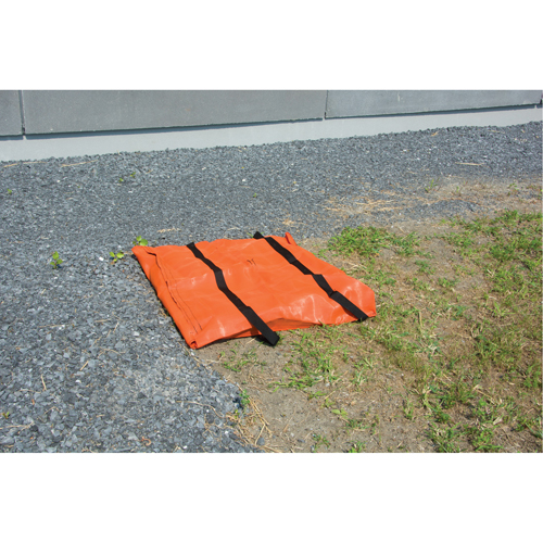 Tapis de canaux d'&eacute;gouts pluviaux - Huile et s&eacute;diment, Huile & s&eacute;diments, 24" lo x 48" la We Share Industrial Supply