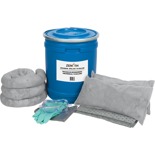 Trousse de lutte contre les d&eacute;versements de premi&egrave;re qualit&eacute; pour camion, Universel, Baril, Absorbance de 10 gal. US We Share Industrial Supply