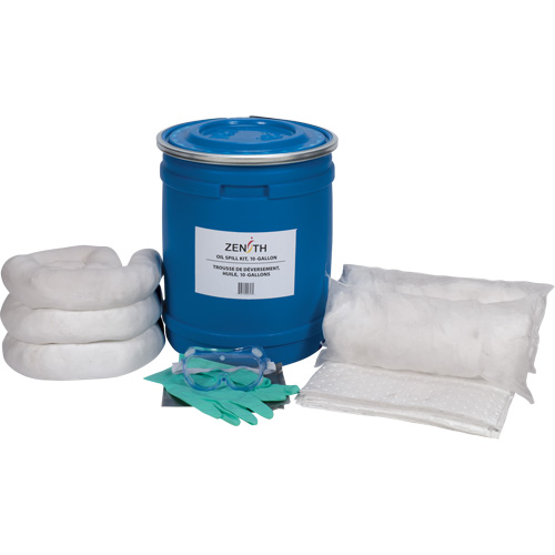 Trousse de lutte contre les d&eacute;versements pour camion, Huile seulement, Baril, Absorbance de 10 gal. US We Share Industrial Supply
