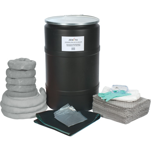 Spill Kit, Universal, Drum, 55 US gal. Absorbancy We Share Industrial Supply