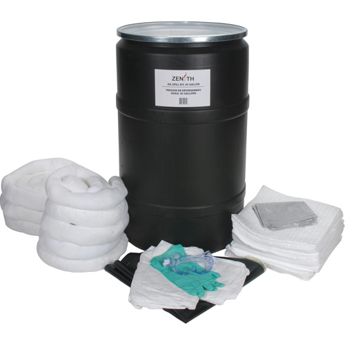 Spill Kit, Oil Only, Drum, 55 US gal. Absorbancy We Share Industrial Supply
