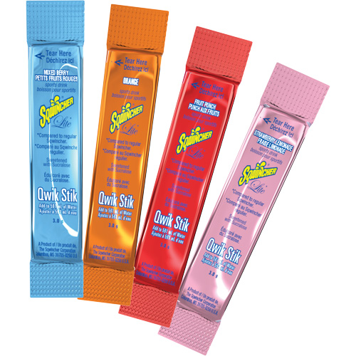 Sqwincher&reg; Boisson de r&eacute;hydratation ZERO Qwik Stik, Poudre, Orange We Share Industrial Supply