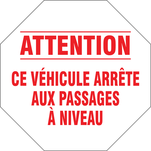 French Traffic Sign, Vinyl, 18" W x 18" H We Share Industrial Supply