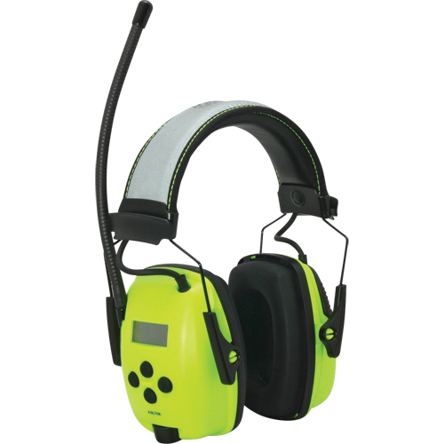 Howard Leight Sync Radio Hi-Visibility Earmuffs, Headband Style, 25 dB We Share Industrial Supply