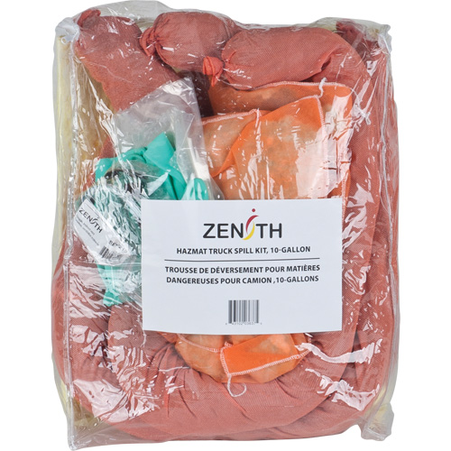 Trousse de lutte contre les d&eacute;versements de premi&egrave;re qualit&eacute; pour camion, Mati&egrave;res dangereuses, Sac, Absorbance de 10 gal. US We Share Industrial Supply