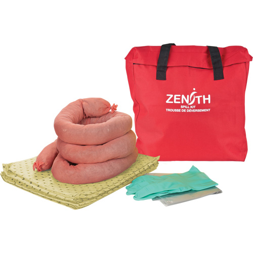 Trousse &eacute;conomique de lutte contre les d&eacute;versements, Mati&egrave;res dangereuses, Sac, Absorbance de 5 gal. US We Share Industrial Supply