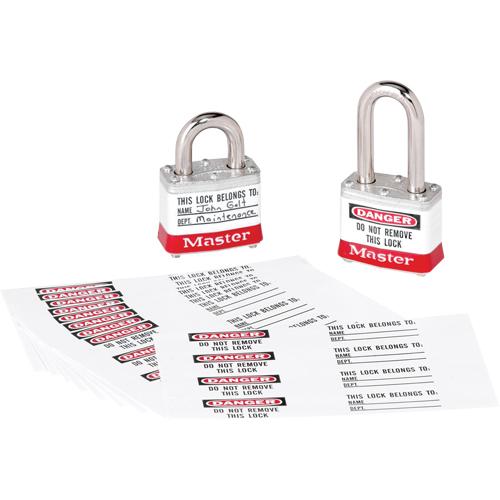 &eacute;tiquettes d'identification &agrave; photo pour cadenas en thermoplastique Zenex We Share Industrial Supply