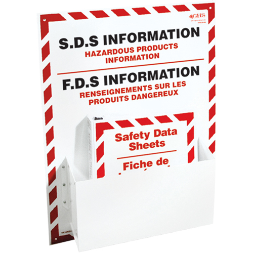 Postes d'information de fiches de donn&eacute;es de s&eacute;curit&eacute;, Anglais & français, Compris reliures We Share Industrial Supply