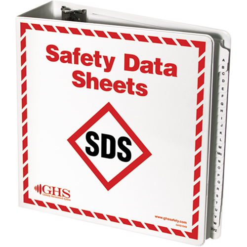 Reliures pour fiches de donn&eacute;es de s&eacute;curit&eacute; We Share Industrial Supply
