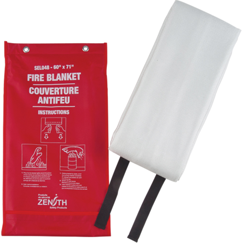Fire Blanket, Fibreglass, 60"W x 71"L We Share Industrial Supply