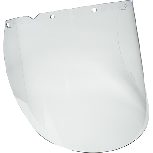 V-Gard&reg; Visor for Chemical and Splash Applications, Propionate, Clear Tint We Share Industrial Supply