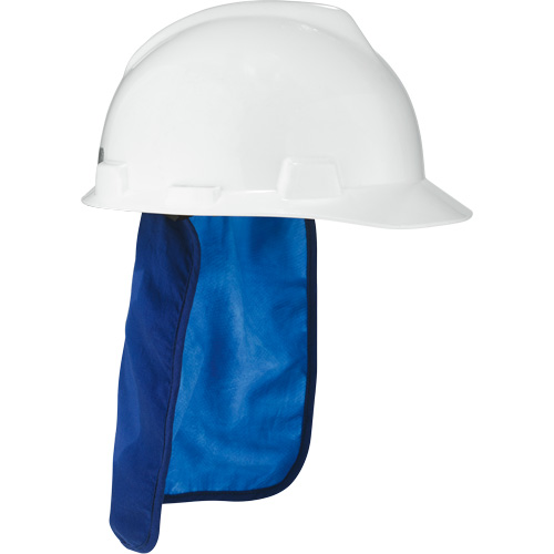 Chill-Its&reg; 6717CT Cooling Hardhat Pad & Neck Shade, Blue We Share Industrial Supply