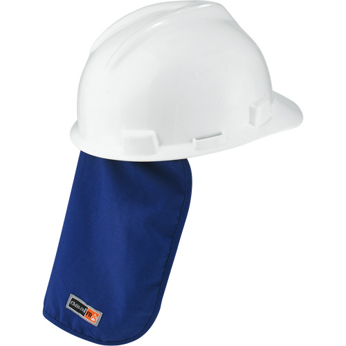 Chill-Its&reg; 6717FR Cooling FR Hardhat Pad & Neck Shade, Blue We Share Industrial Supply
