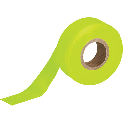 Flagging Tape, 1.188" W x 150' L, Fluorescent Lime We Share Industrial Supply