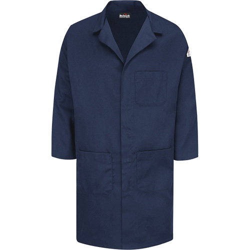 Blouse de laboratoire Excel FR ComforTouch, Coton, Grand, Bleu marin We Share Industrial Supply