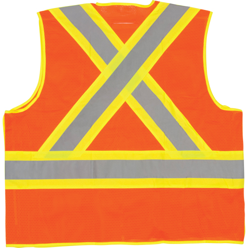 Veste de s&eacute;curit&eacute; d&eacute;tachable en cinq points de premi&egrave;re qualit&eacute;, Orange haute visibilit&eacute;, Grand/T-Grand, Polyester We Share Industrial Supply