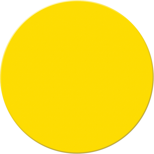 Armor Stripe Lean/5S Markers, Circle, 6" L x 6" W, Yellow, Plastic We Share Industrial Supply