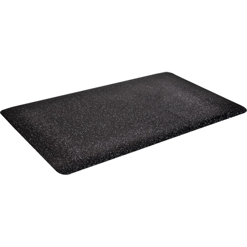 Tapis Foodmaster WD, Lisse, 4' x 4' x 9/16", Noir, Mousse de vinyle We Share Industrial Supply