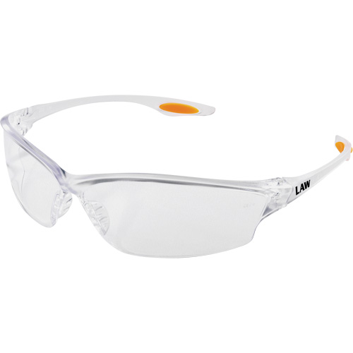 Law&reg; 2 Safety Glasses, Clear Lens, ANSI Z87+ We Share Industrial Supply