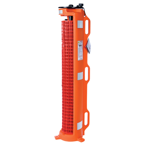 Barri&egrave;re avec roues , 50' lo, Plastique, Orange We Share Industrial Supply
