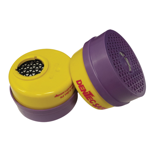 Cartouche pour respirateur, Combinaison cartouche et filtre contre les particules pour gaz/vapeurs, Gaz acide/Vapeur organique/Filtre P100 We Share Industrial Supply