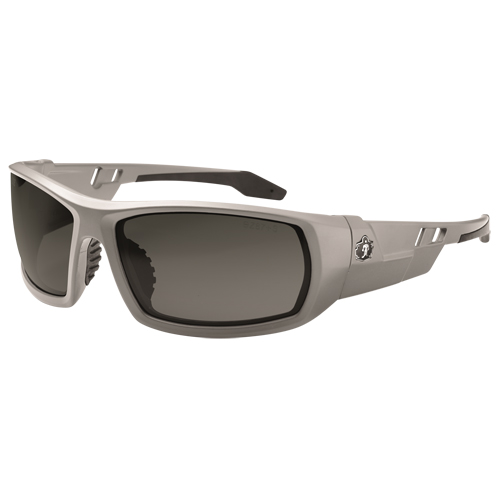 Lunettes de s&eacute;curit&eacute; Skullerz Odin, Lentille Grise/fum&eacute;e, Antibu&eacute;e/Anti-&eacute;gratignures, ANSI Z87+/R&eacute;pond ou surpasse la norme CSA Z94.3 We Share Industrial Supply