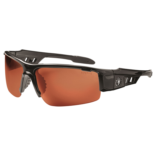 Lunettes de s&eacute;curit&eacute; Skullerz Dagr, Lentille Cuivre, Anti-&eacute;gratignures/Polaris&eacute;, ANSI Z87+/R&eacute;pond ou surpasse la norme CSA Z94.3 We Share Industrial Supply