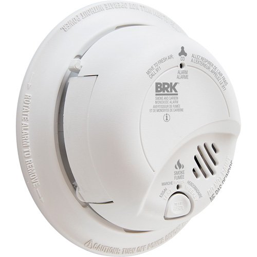 Ionization Smoke & Carbon Monoxide Combination Alarm, Battery Operated/Hardwired We Share Industrial Supply