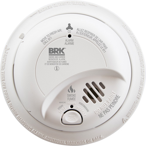 Ionization Smoke & Carbon Monoxide Combination Alarm, Battery Operated/Hardwired We Share Industrial Supply