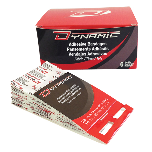 Recharge de pansements adh&eacute;sifs pour distributeur Dynamic, Jointures, 3", Tissu, Non st&eacute;rile We Share Industrial Supply