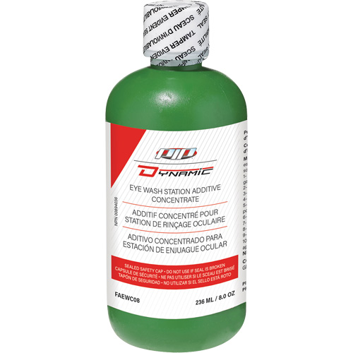Additif concentr&eacute; pour douche oculaire Dynamic, Bouteille Plein, 8 oz We Share Industrial Supply