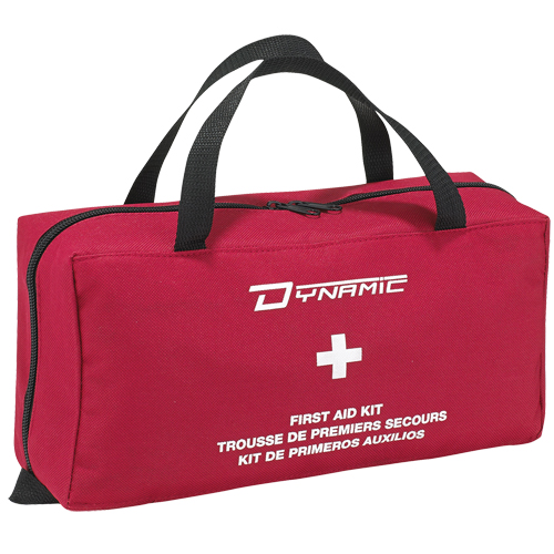 Trousse de premiers soins r&eacute;guli&egrave;re pour la maison Dynamic, Dispositif m&eacute;dical Classe 1, Sac en nylon We Share Industrial Supply
