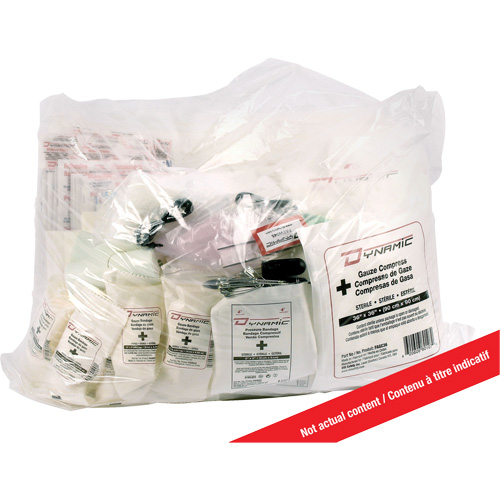 Trousse de premiers soins pour bateau Dynamic, Dispositif m&eacute;dical Classe 1, Sac en plastique refermable We Share Industrial Supply