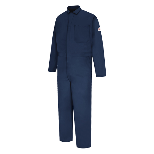 Combinaisons de soudage r&eacute;sistantes aux flammes ISO 11611, Taille 48, Bleu marin We Share Industrial Supply
