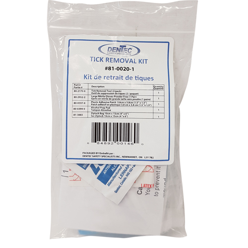 Tick Safety Kit, Class 1 Medical Device, Wallet We Share Industrial Supply