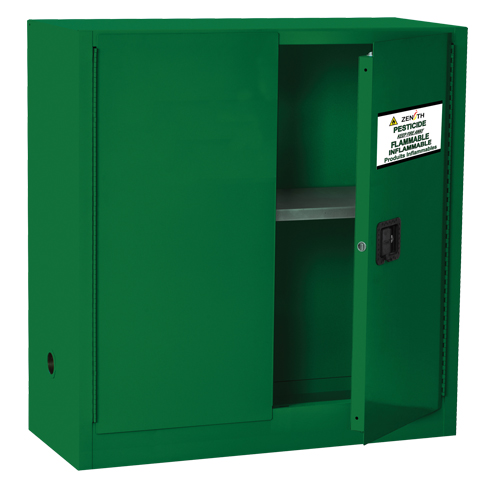 Pesticide Storage Cabinet, 30 gal., 44" H x 43" W x 18" D We Share Industrial Supply