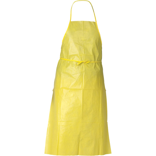 Tablier de protection contre la vaporisation de produits chimiques A70 KLEENGUARD, Poly&eacute;thyl&egrave;ne, 44" lo x 29" la, Jaune We Share Industrial Supply