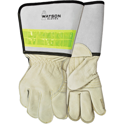 Circuit Breaker Linesman Welding Gloves, Grain Cowhide, Size Medium We Share Industrial Supply