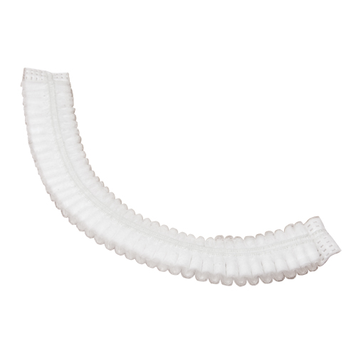 Bonnet bouffant pliss&eacute;, Polypropyl&egrave;ne, 19", Blanc We Share Industrial Supply