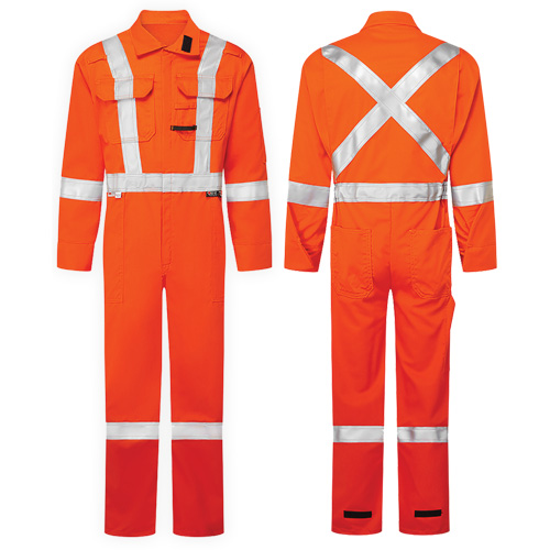 UltraSoft&reg; 7 oz. High-Visibility Deluxe Coveralls, Size 46, Orange We Share Industrial Supply