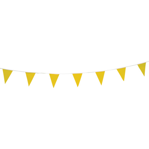 Pennant String, 60' L, Yellow We Share Industrial Supply