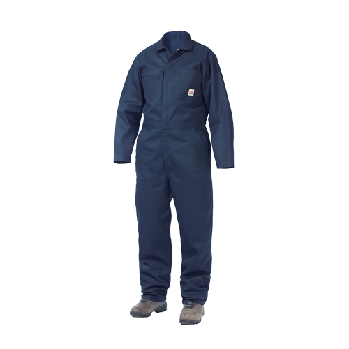 Unlined Coveralls, Men's, Navy Blue, Size Large We Share Industrial Supply