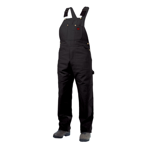 Salopettes en canevas de coton non doubl&eacute;e, Hommes, Grand, Noir We Share Industrial Supply