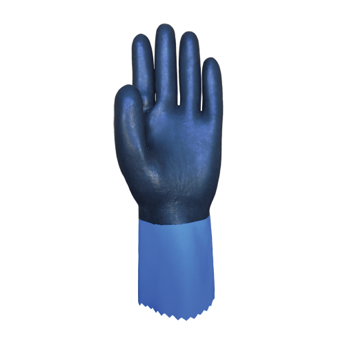 Summitech Full-Dipped Chemical Resistant Gloves, Size Small/7, 11.8" L, Chloroprene, Poly-Cotton Inner Lining, 59-mil We Share Industrial Supply