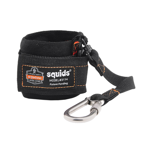Longe &eacute;lastique avec mousqueton pour le poignet 3114 Squids We Share Industrial Supply