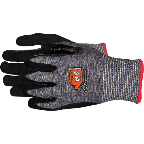 Gants en tricot de composite r&eacute;sistant aux coupures, Taille 6/T-petit, Calibre 13, Rev&ecirc;tement Mousse de nitrile, Enveloppe en Acier inoxydable/PEHP/TenActiv, ASTM ANSI niveau A7 We Share Industrial Supply