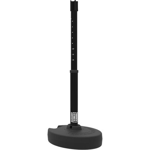 PLUS Barrier Post Set Receiver, 42" High, Black We Share Industrial Supply