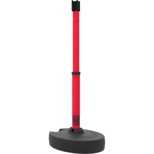 PLUS Barrier Post Set Receiver, 42" High, Red We Share Industrial Supply